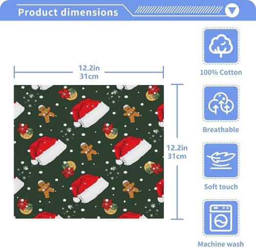 Xigua Christmas Hats Washcloth Set