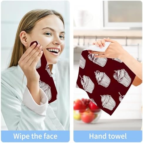 Soft Absorbent Cupcake Washcloths