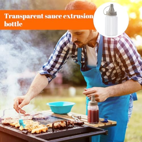 12-Piece Plastic Salad Dressing Squeeze Bottles