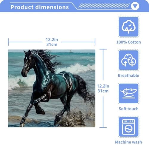 Perfect Multi-Purpose Horse Face Towels for Daily Use Soft Reusable