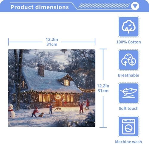Quick-Dry Xigua Snow-Covered Washcloth Set