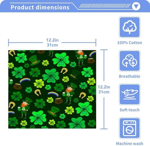 St Patricks Day Soft Washcloth Set for Babies