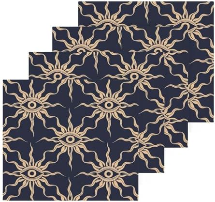 Xigua Suns and Eyes Washcloths Set of 2-12 X 12 Inch 1