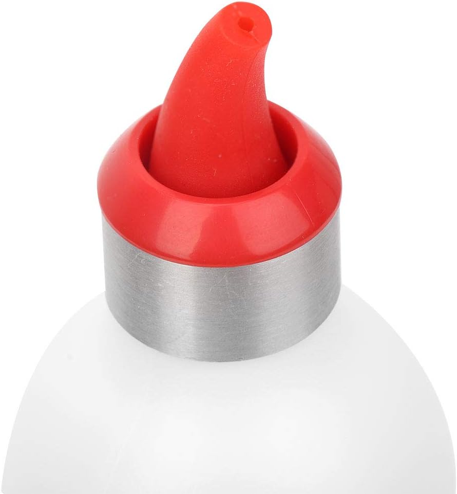 Zerodis Squeeze Bottle Red Leak-Proof Refillable Condiment Container for Kitchen Use