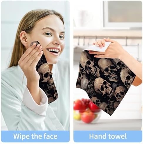Yettasbin Skull Washcloths