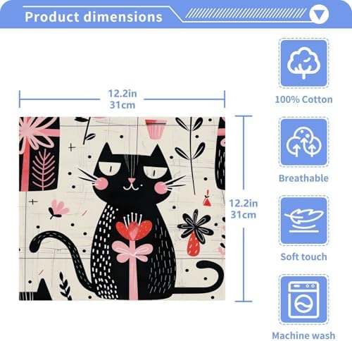 Yettastbin Washcloth Set for Cats
