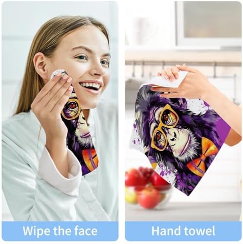 2 Pack Soft Reusable Baby Face Towels for Bath Gym Spa 12x12