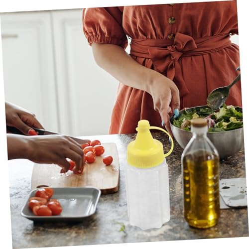 DECHOUS Squeeze Bottles Reusable compact leak-proof condiment bottles