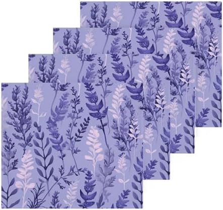 Lavender Soft Cotton Baby Face Towels Reusable Washcloth Set