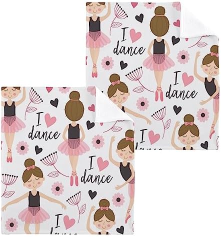 Perfect Start in the Bathroom - Ballet Girl Washcloth Set