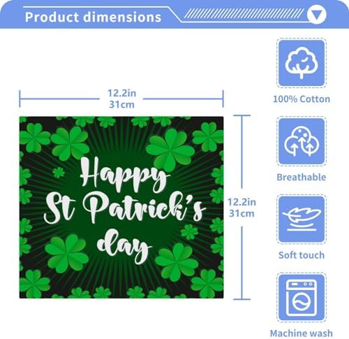 YETTASBIN St Patricks Day Washcloths 2 Pack 1