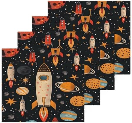 Yet Rocket Wash Cloths for Kids Soft Reusable Washable Face Towels