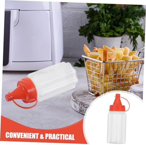 VINTORKY Red Condiment Squeeze Bottle