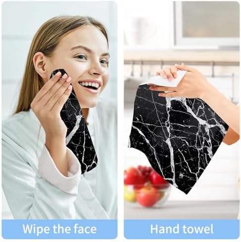 Marble Washcloth Set for Faces and Hands