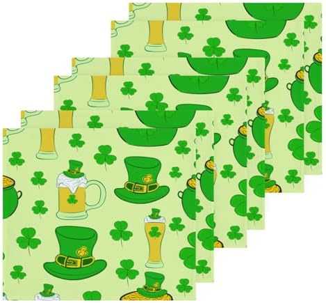 Perfect St Patricks Clover Washcloth Set