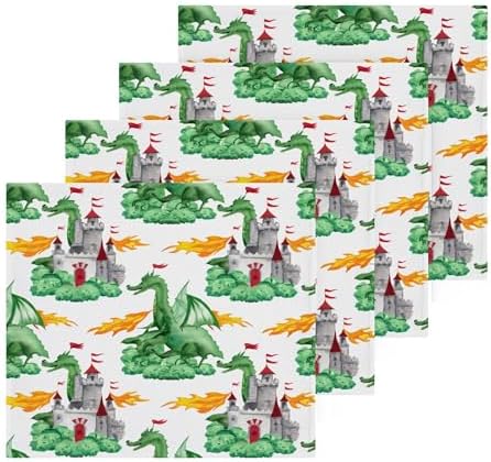 Green Dragons 2-Pack Washcloths