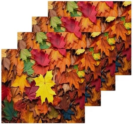 Maple Leaves Washcloths 2 Pack Soft Absorbent Cotton Towels