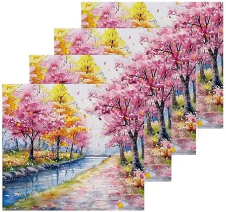 Painting Tree Baby Face Towels Soft Absorbent and Reusable
