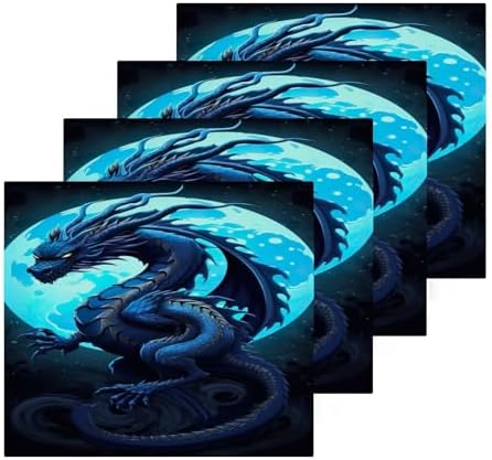 The YettasBin Scary Dragon Face Towels