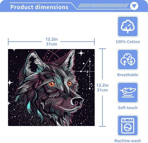 Wolf Washcloth 2-Pack
