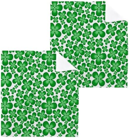 St Patricks Clover Washcloth Set Soft Reusable Perfect for Baby More