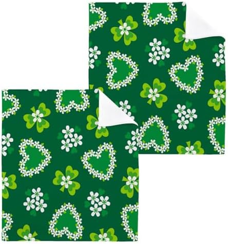 St Patricks Day Shamrock Towels Set WIHVE