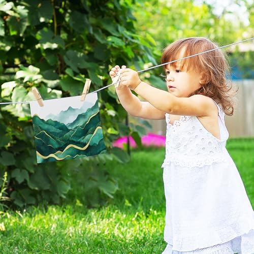 Xigua Green Mountains Washcloths Set of 2 12x12 Inch 1