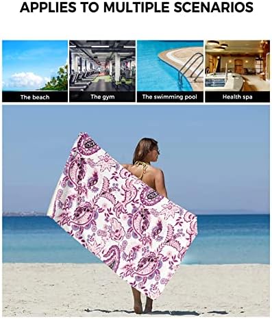 Elegant Microfiber Bath Towels Set Luxury Soft Quick-Drying for Home Kitchen