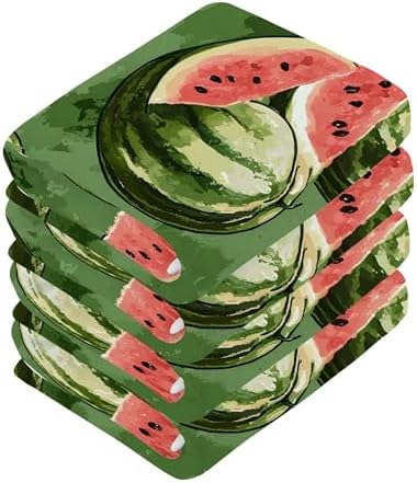 Vibrant xigua Watermelon Pattern Washcloth Set