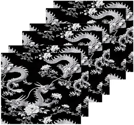 Elegant Chinese Dragon Washcloth Set for Babies