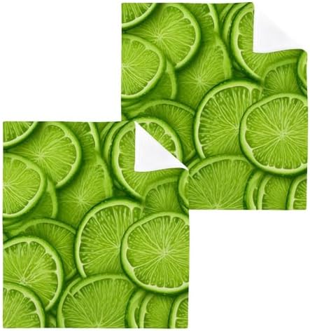 Yeddatis Yettasin Lime Lemon Washcloth 2 Pack Set