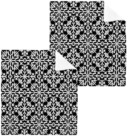 XiguaChristmas Snowflake Washcloth Set