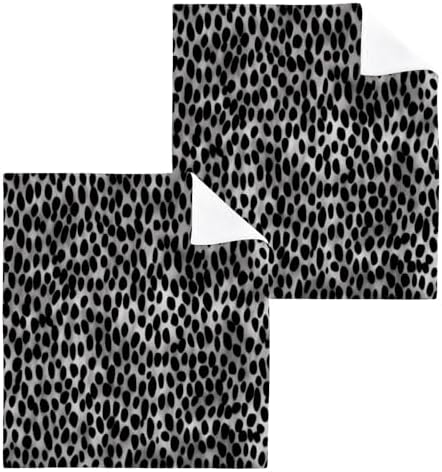 Leopard Print Cotton Washcloth Set for Babies Kids