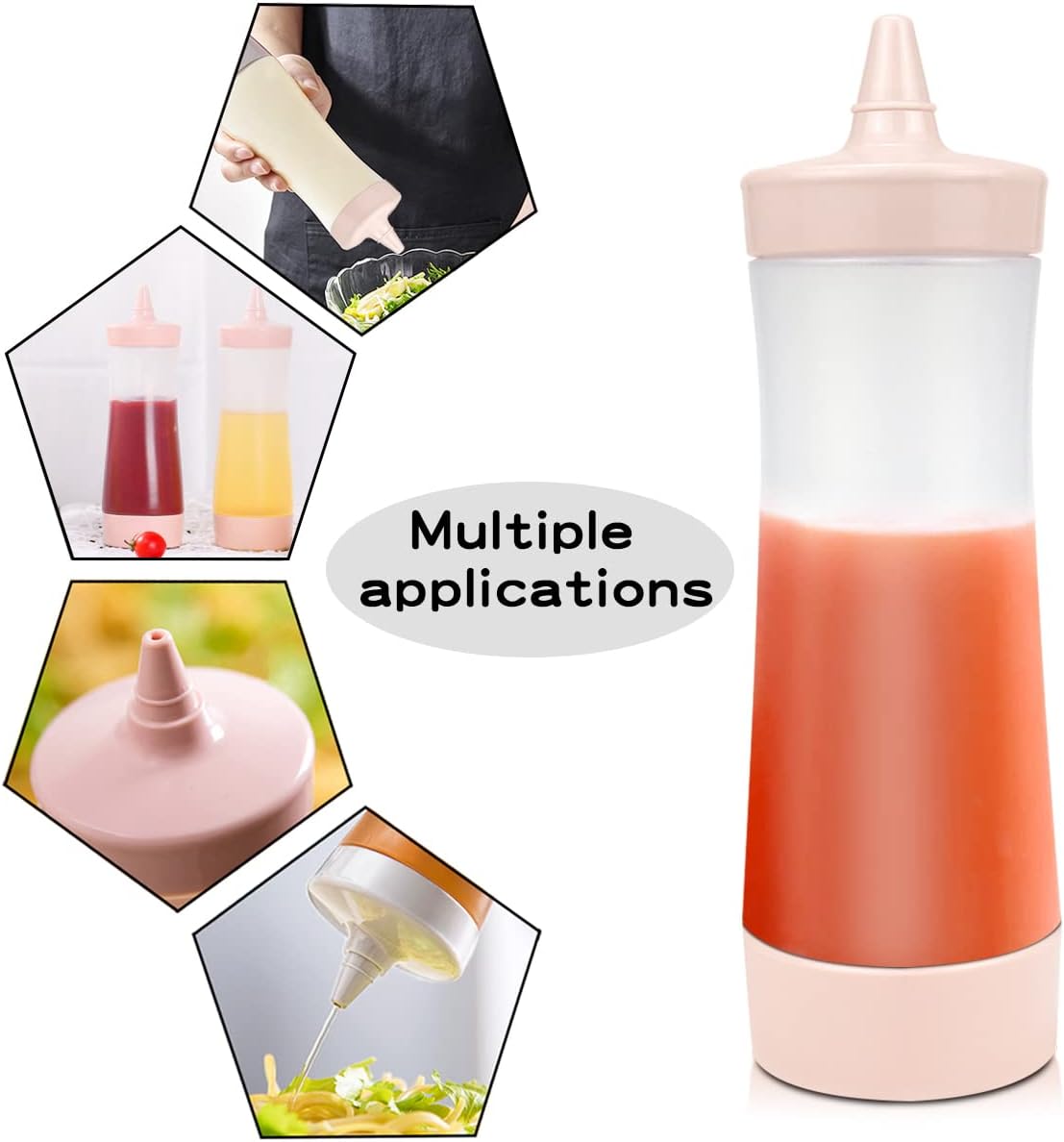 3-Piece Squeeze Bottle Set for Kitchen