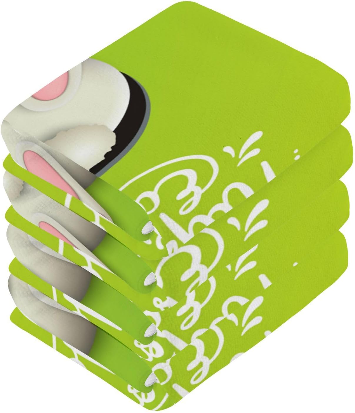 Easter Bunny Tail Reusable Washcloths