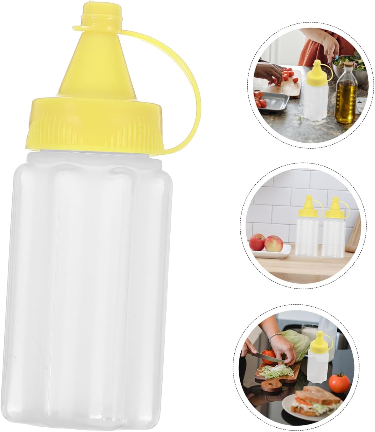 Essential Squeeze BottleReusable Portion-Controlled Hygienic Travel Kitchen Condiment Tool