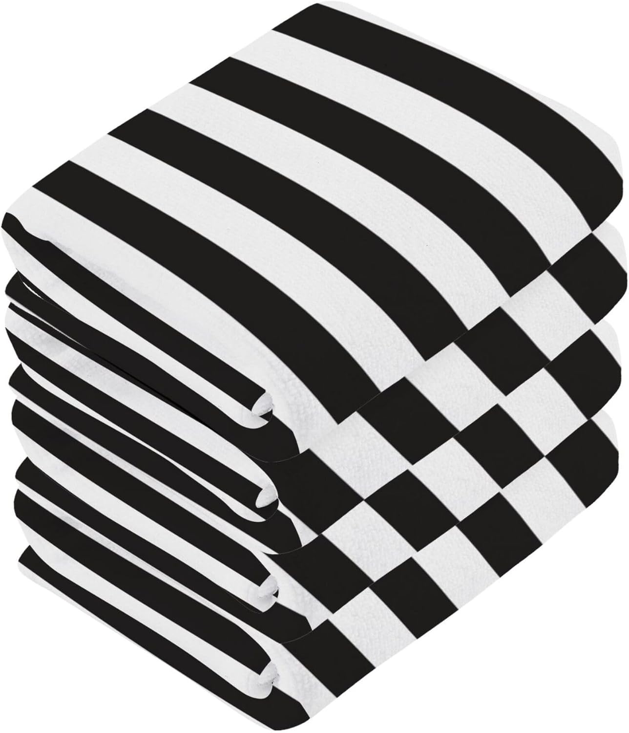 Stripes 2-Pack Highly Absorbent Soft Cotton Towels