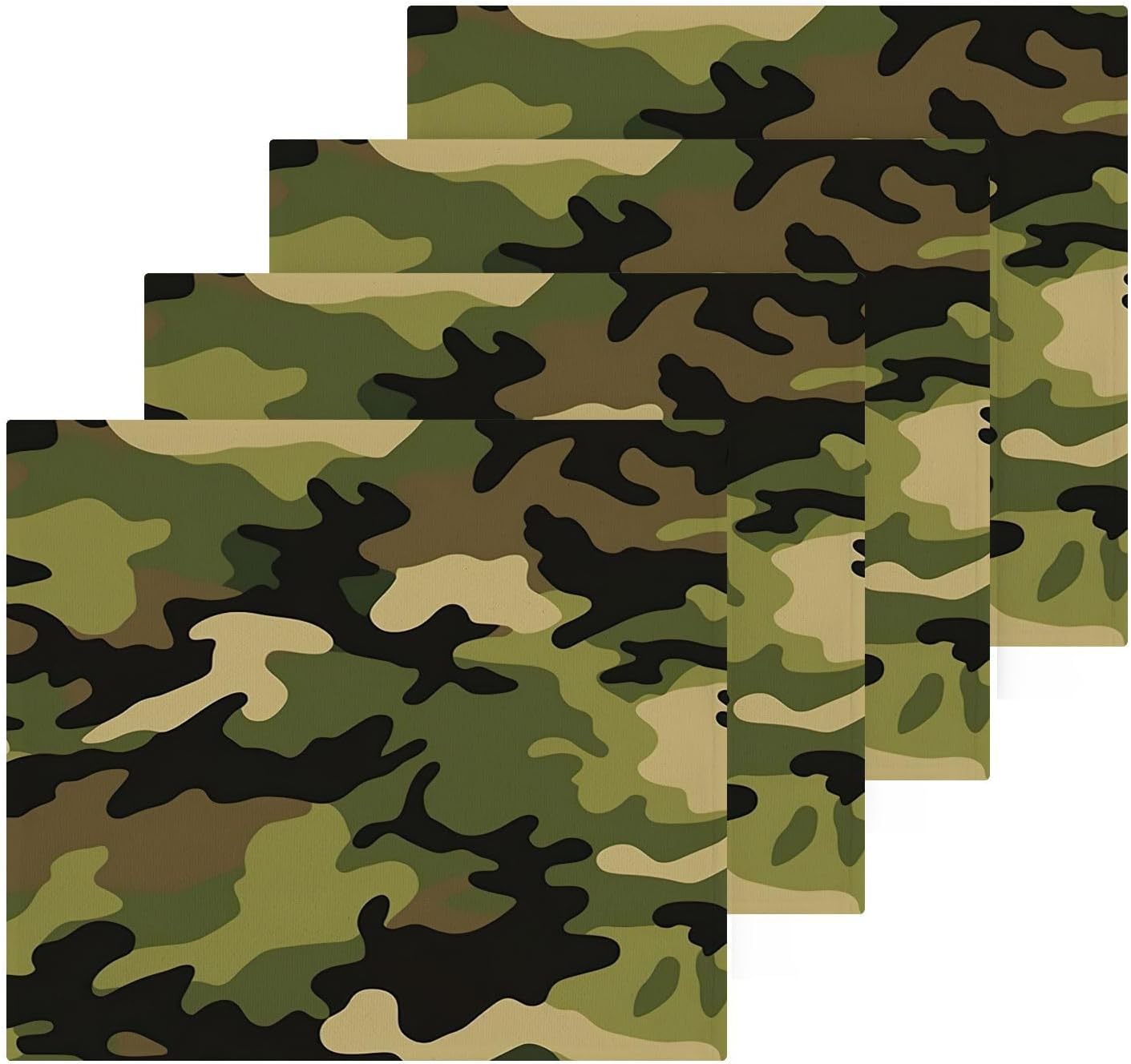 Camo Washcloths 2 Pack Soft Absorbent Cotton Face Towels