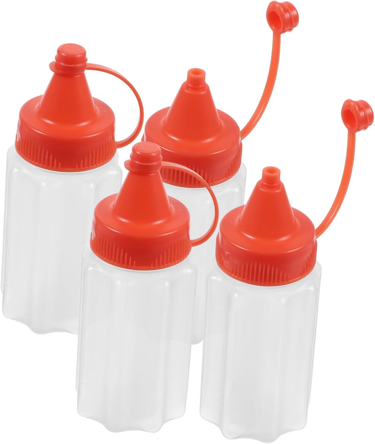 BIUDECO 4-Piece Squeeze Condiment Bottles