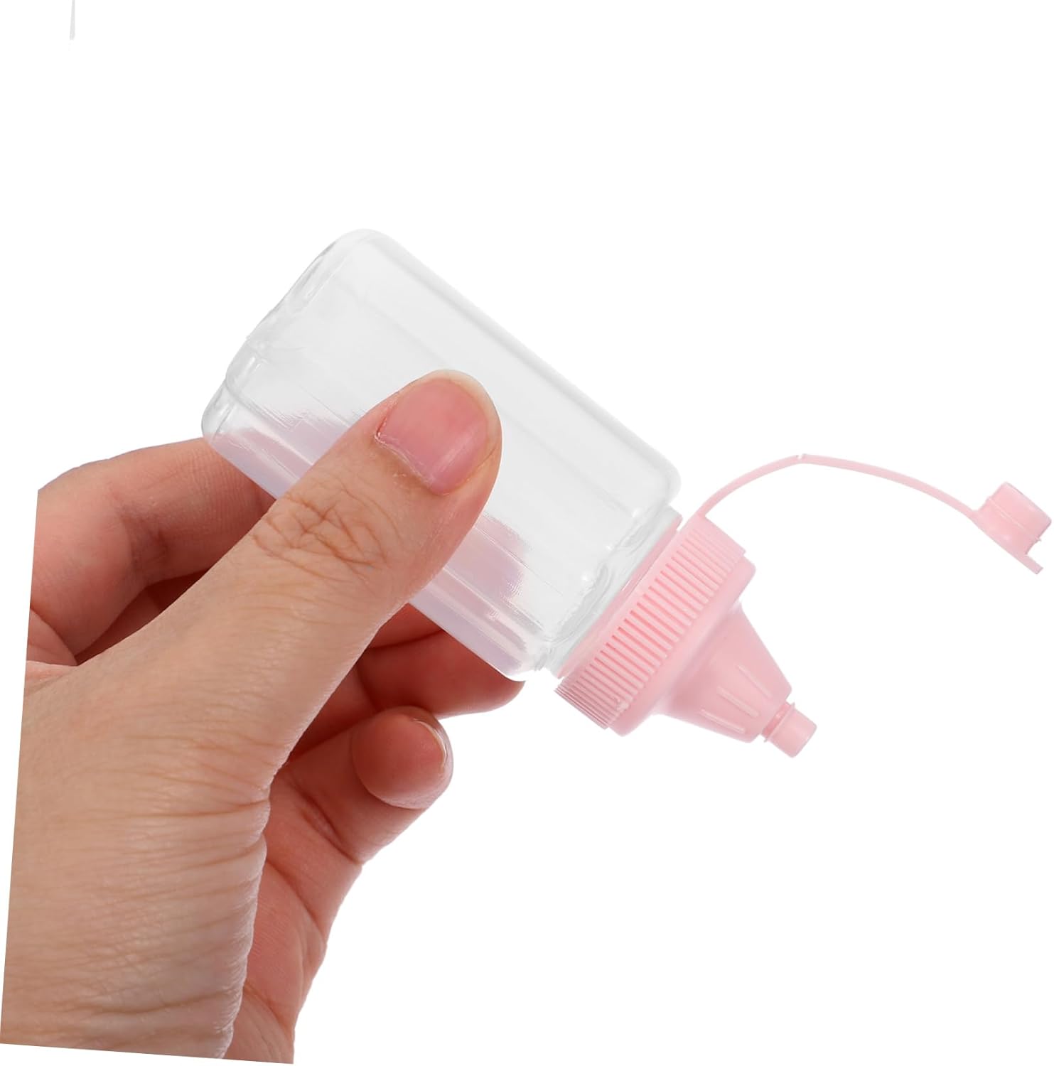 4 Pack Honey Container Squeeze Bottles - Condiment Squeeze Bottles for Kitchen Organization