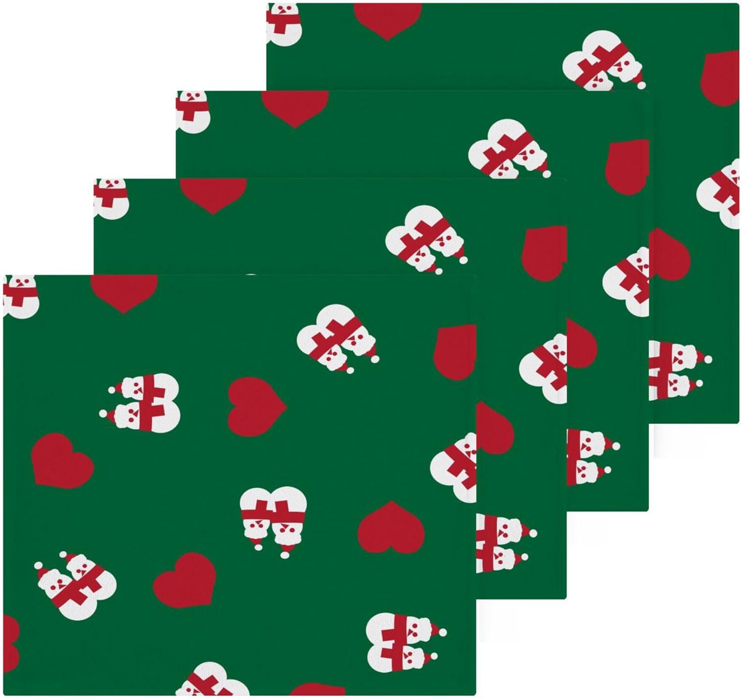 Xigua Christmas Snowman Washcloths Set