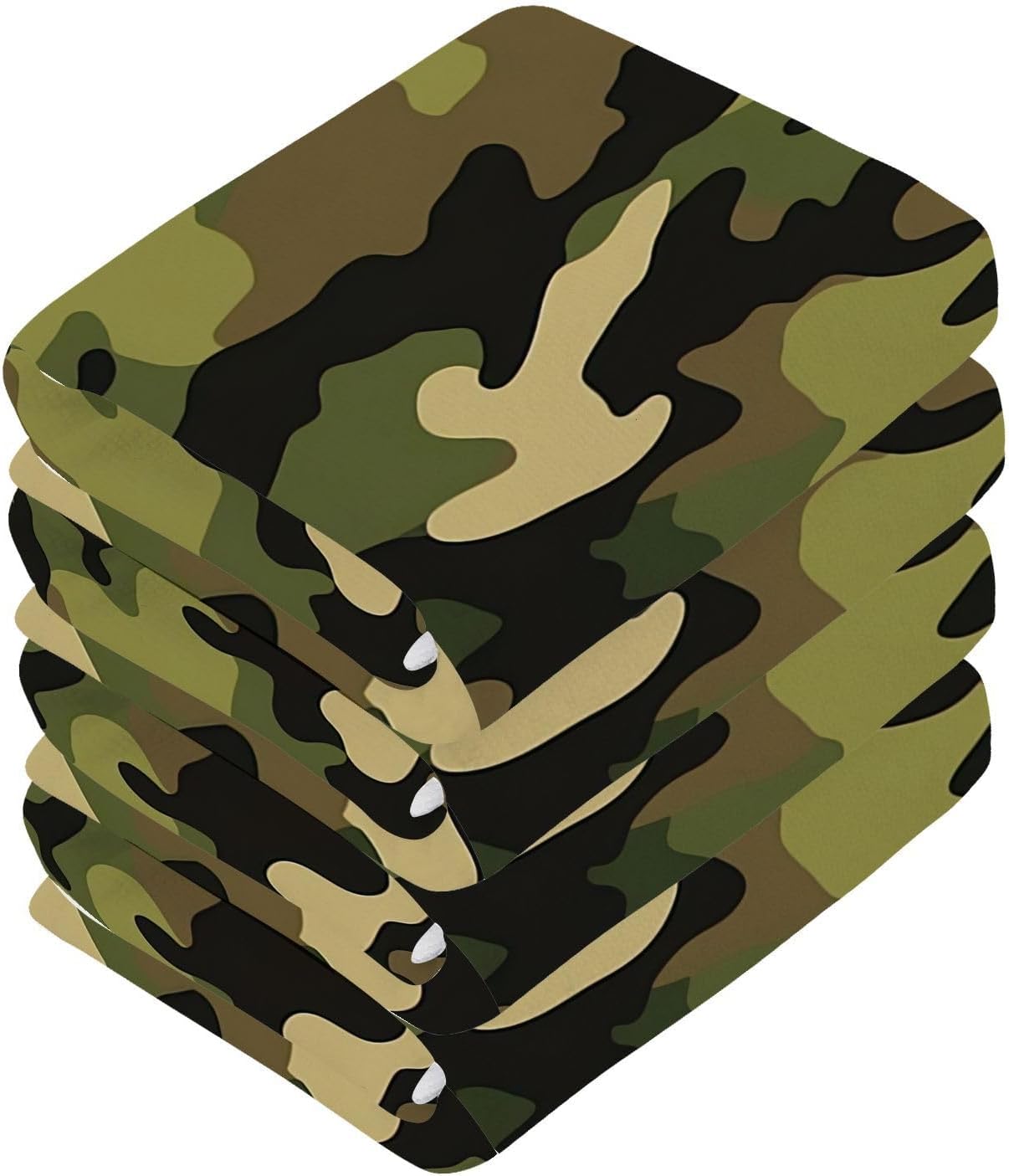 Camo Washcloths 2 Pack Soft Absorbent Cotton Face Towels