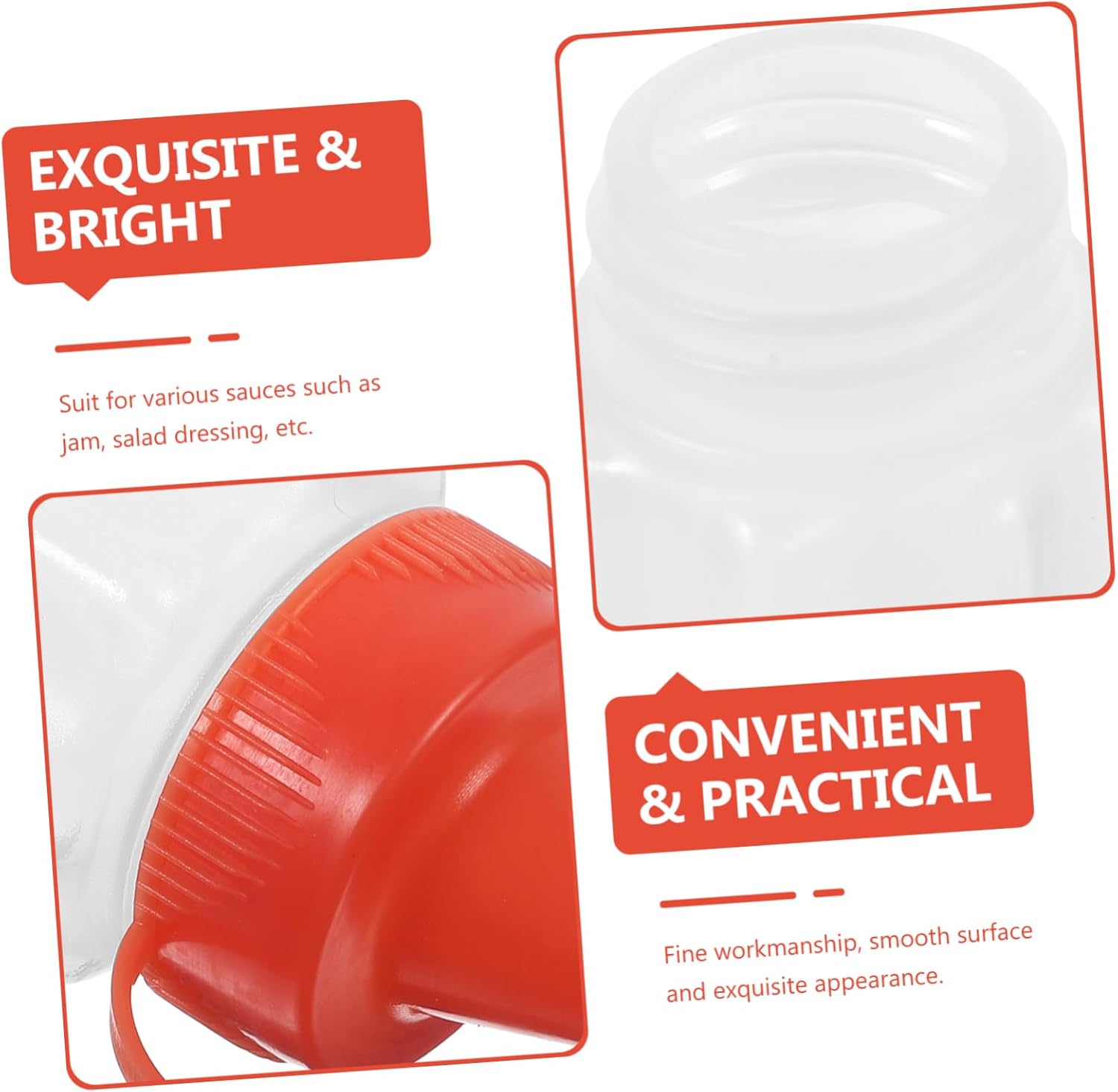 BRIGHTFUFU Ketchup Squeeze Bottles Set