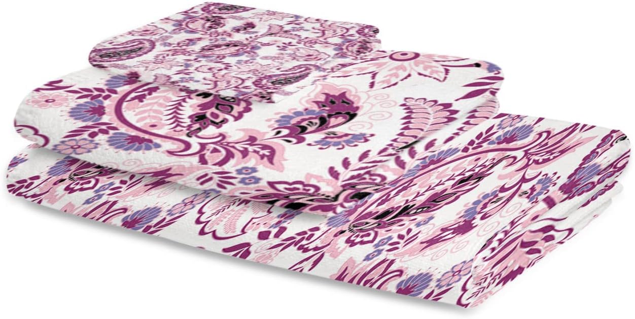 Elegant Microfiber Bath Towels Set Luxury Soft Quick-Drying for Home Kitchen