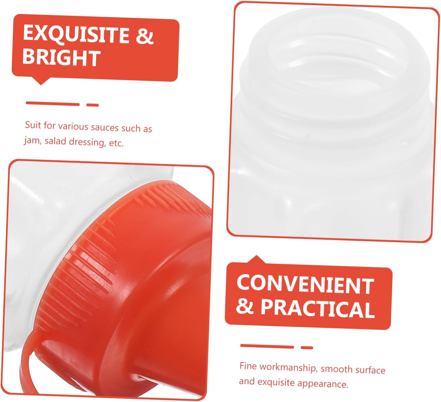 Zerodeko Condiment Squeeze Bottles