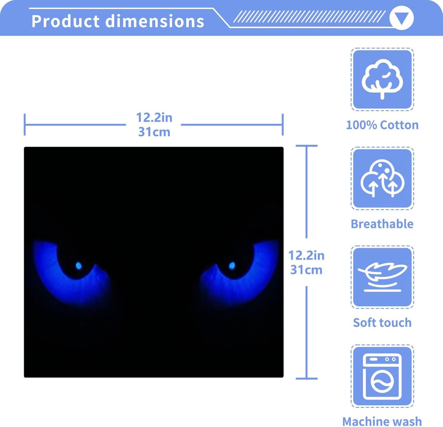 High-Quality 12x12 Eye Washcloths