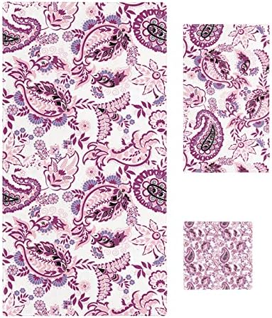 Elegant Microfiber Bath Towels Set Luxury Soft Quick-Drying for Home Kitchen
