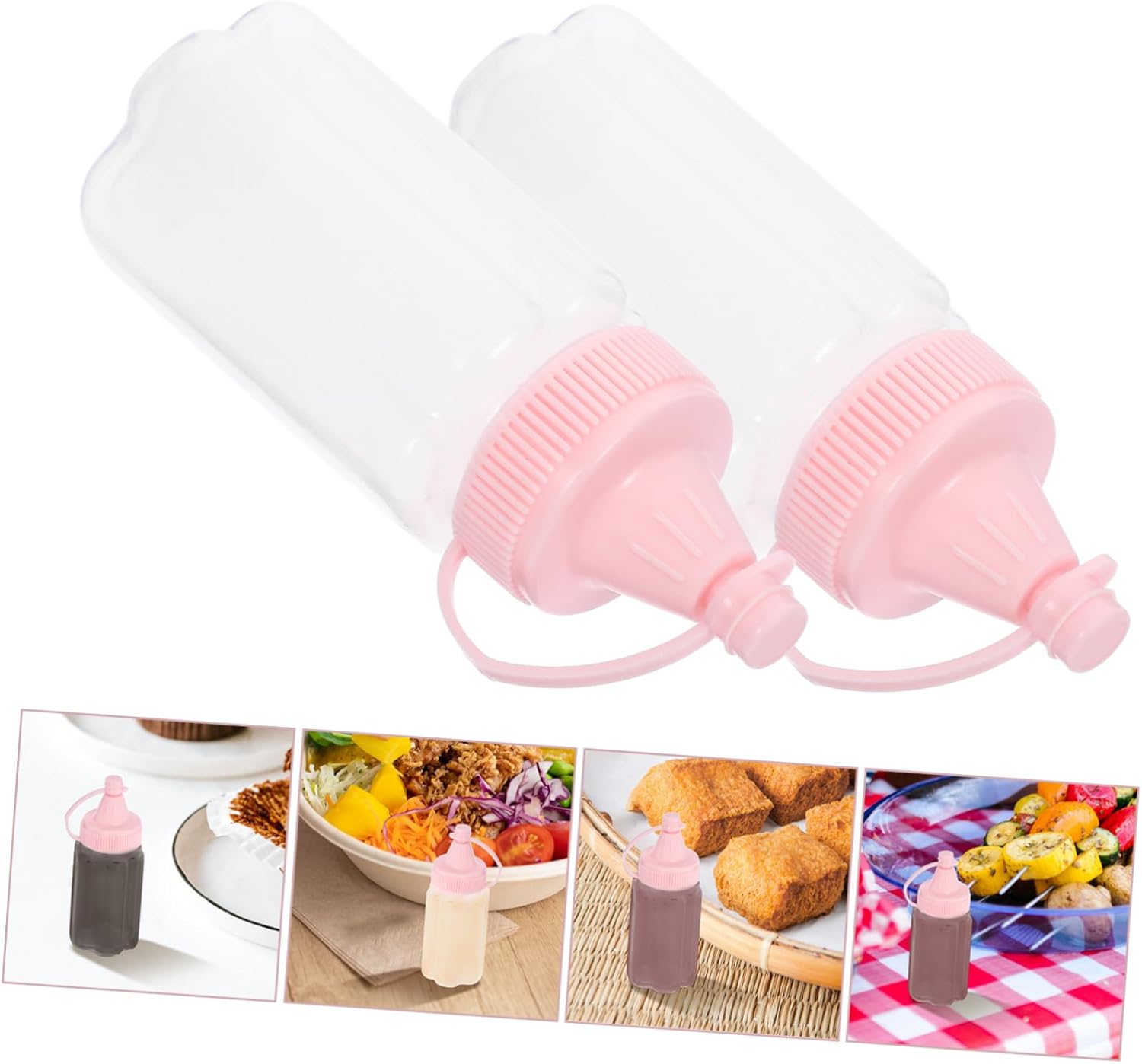 NAMOARLY Honey Jars with Dipper Reusable Condiment Bottles