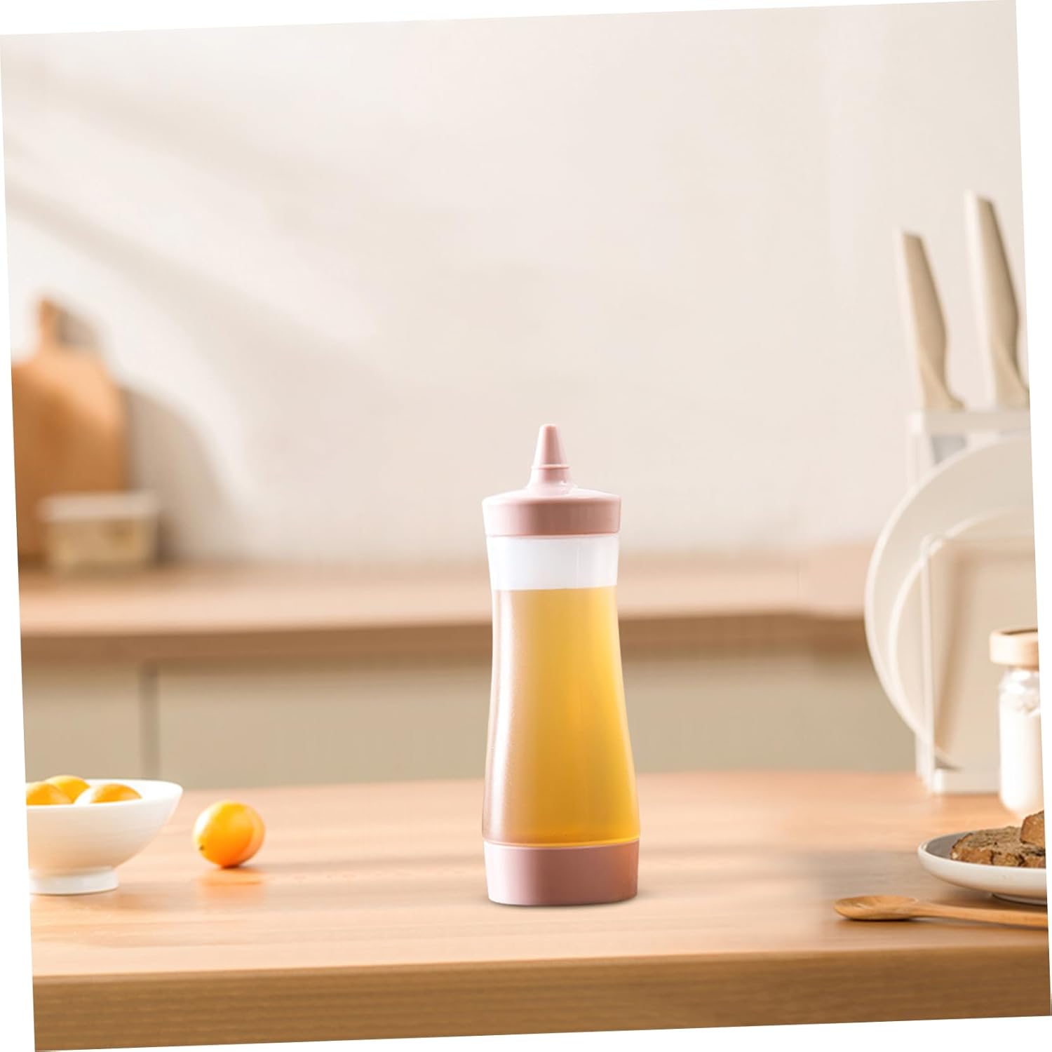 Set of 2 Plastic Condiment Squeeze Bottles Tips