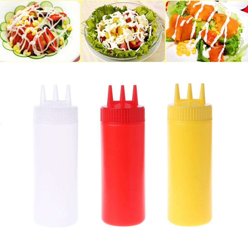 Hejhncii 3-Hole Squeeze Bottle
